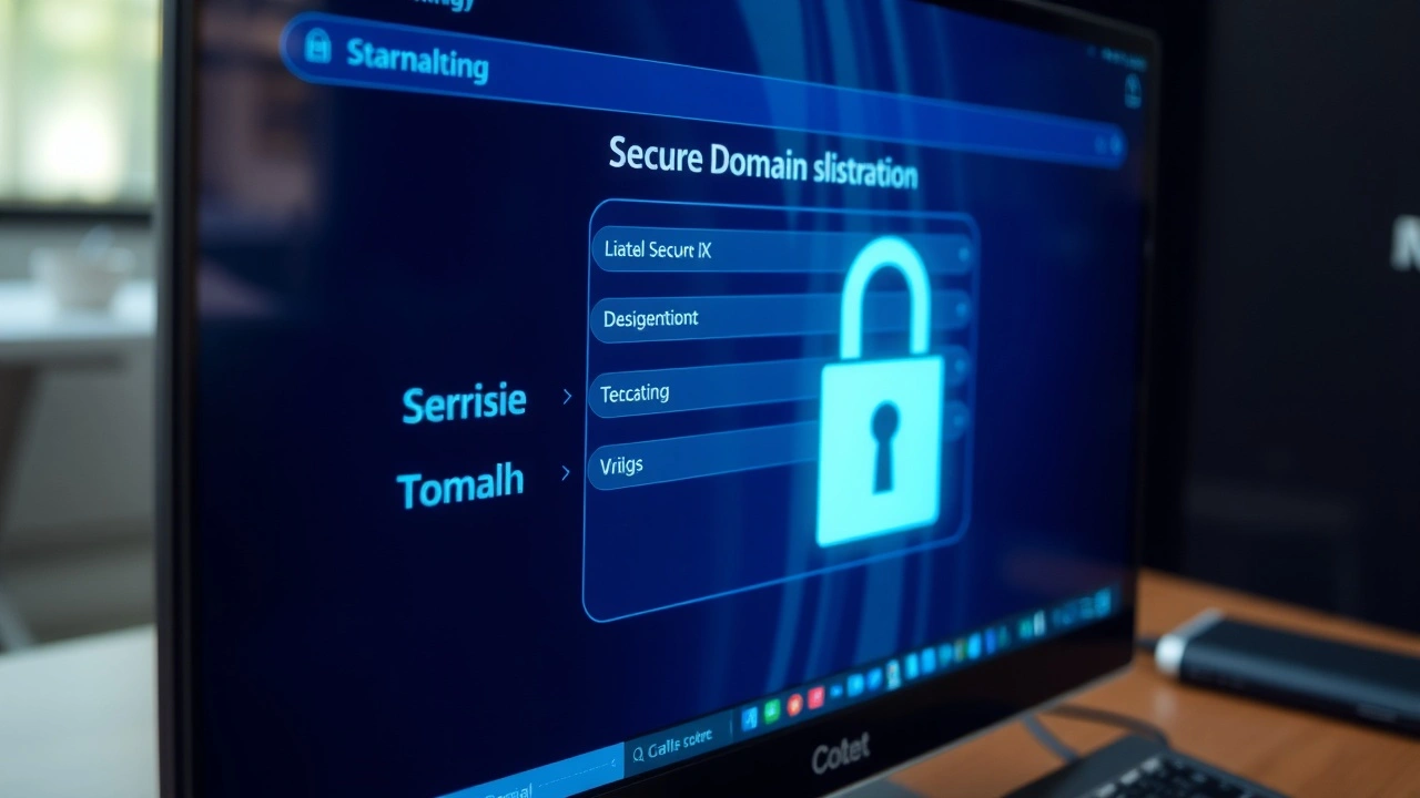 interface de systeme de gestion de nom de domaine