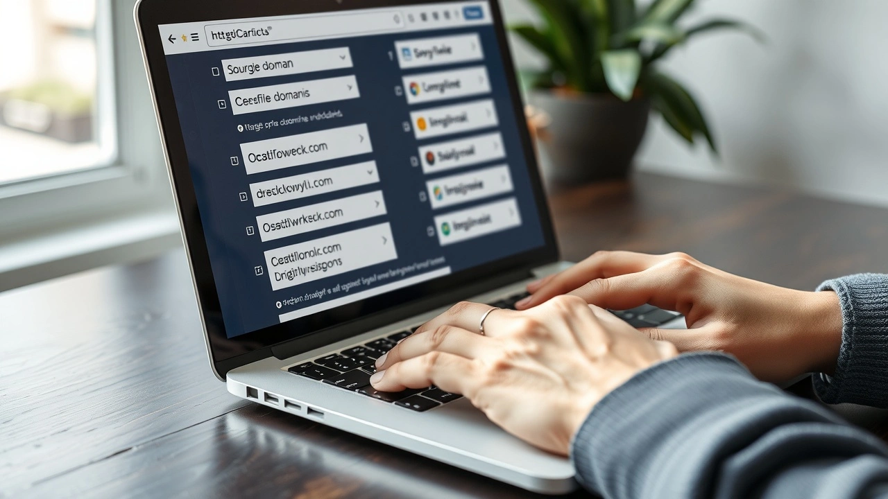 une personne tapant sur un ordinateur portable