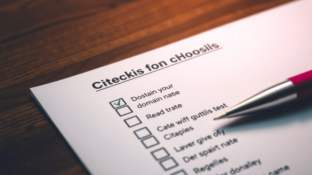 vérification des critères pour choisir un nom de domaine