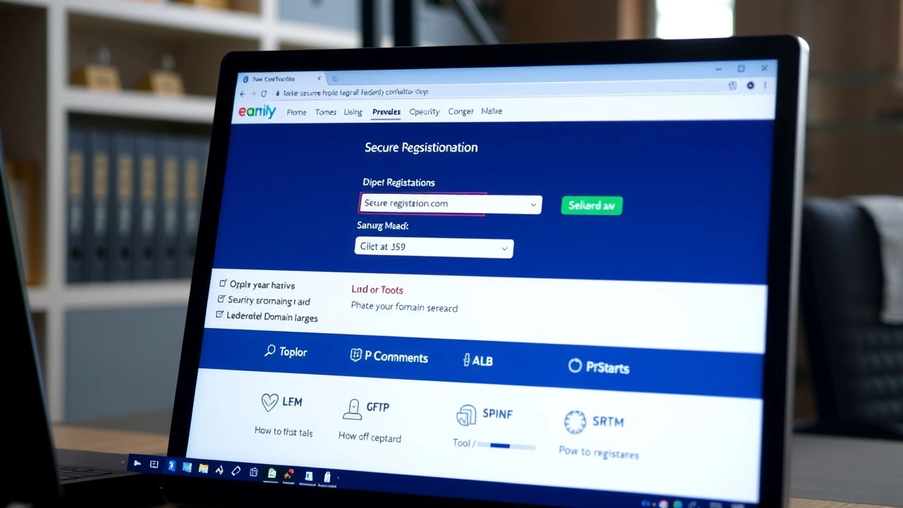 interface de gestion de nom de domaine sécurisé