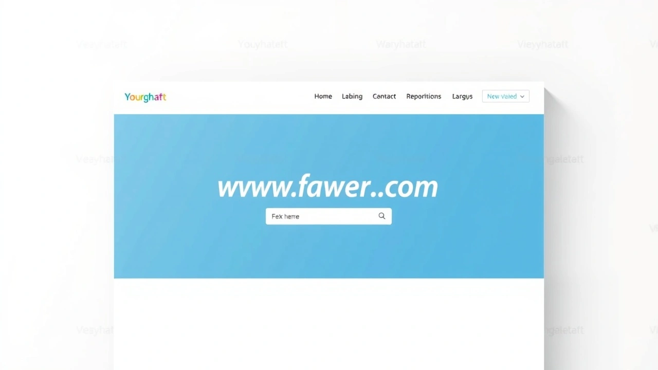 une page d'accueil de site web claire et simple