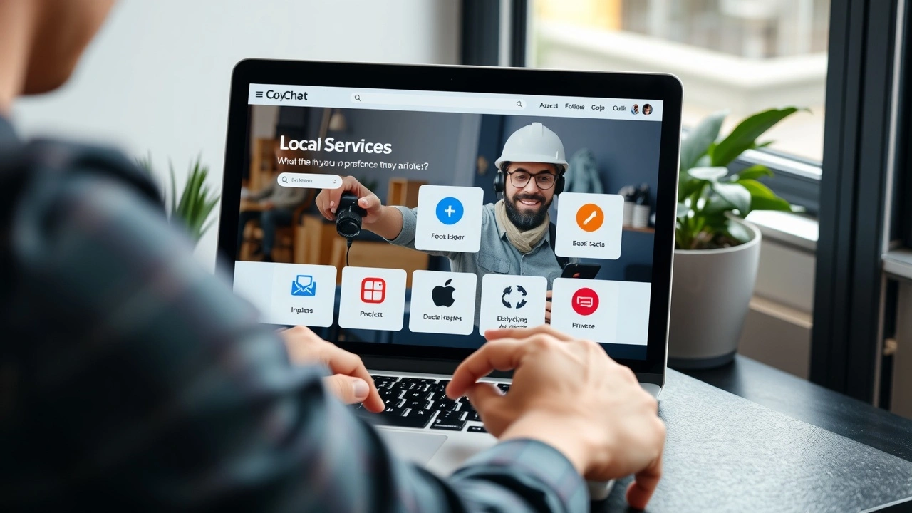 person utilisant un ordinateur pour créer un site web