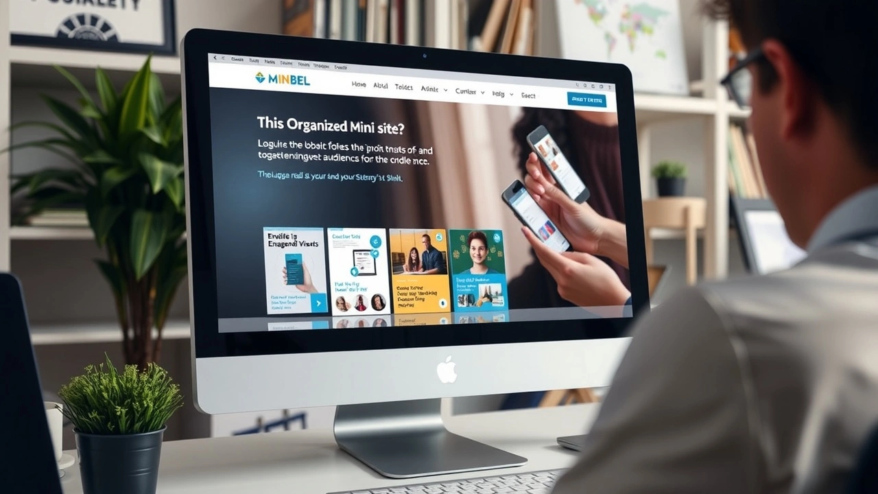 mini-site affichant des ressources numériques pour un public engagé