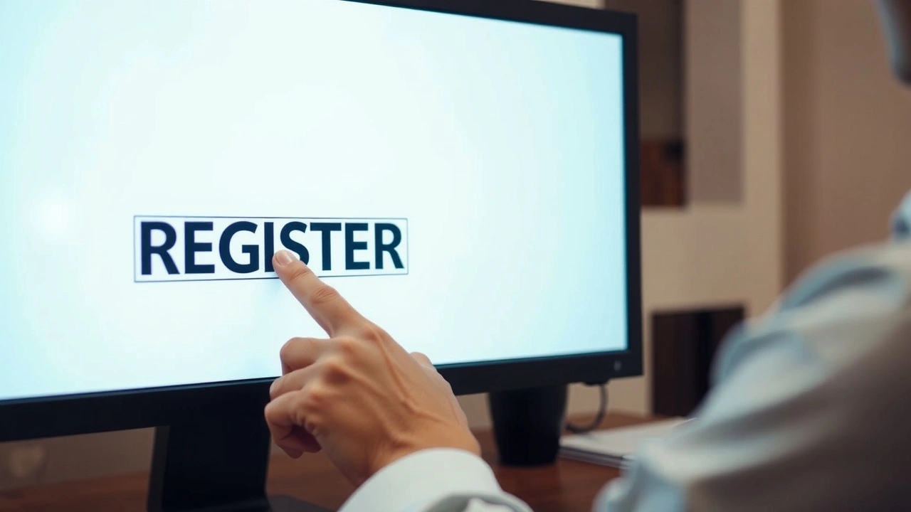 une personne choisissant un registrar de nom de domaine