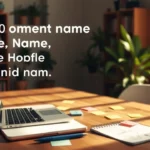 Une personne choisissant un nom de domaine dans un espace de travail paisible.