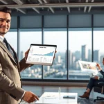 Une image d'une présentation professionnelle de la vente d'un nom de domaine.