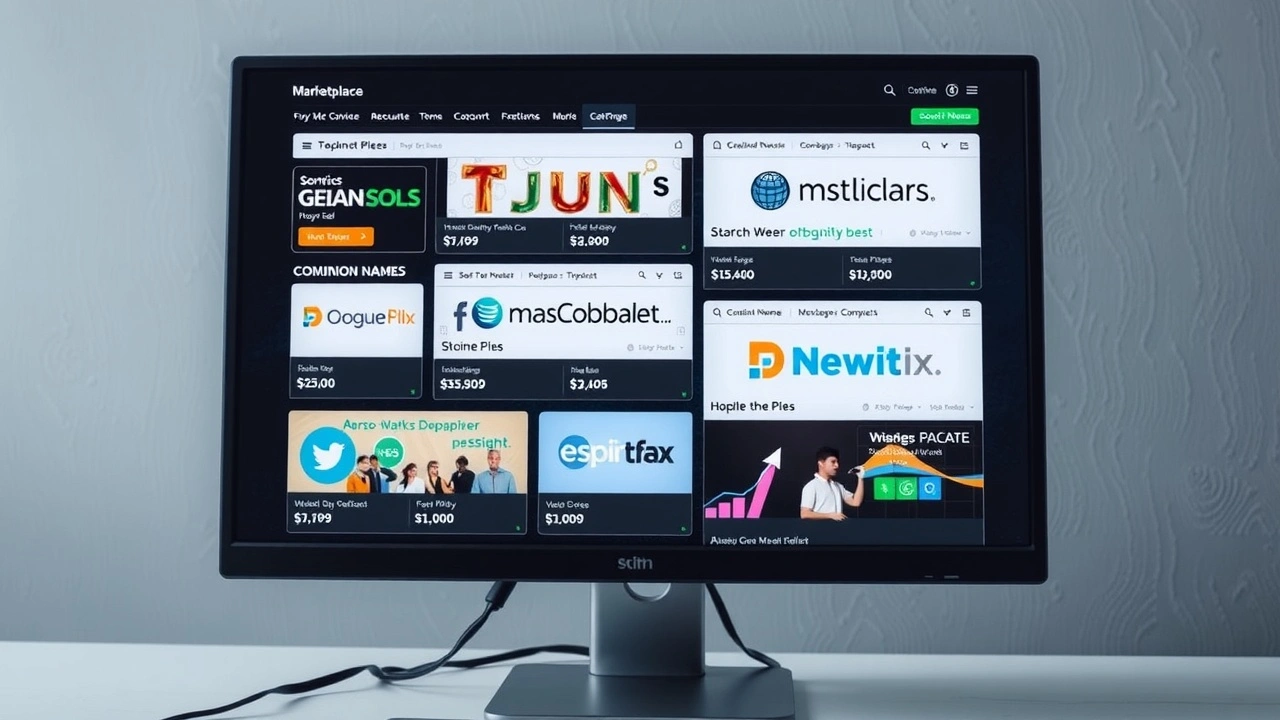 différents sites de vente de noms de domaine