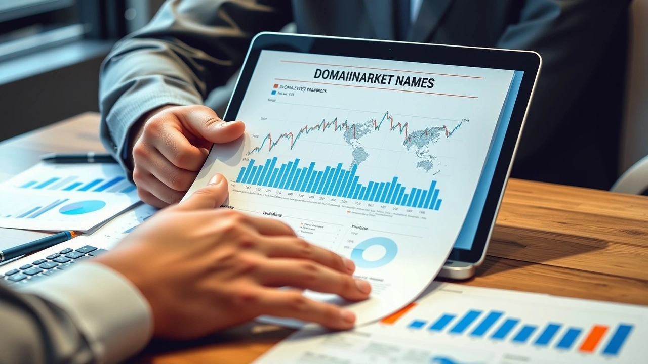 une personne analysant un rapport sur les tendances du marché