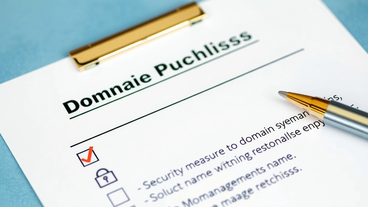 checklist sur l'achat et la gestion de nom de domaine
