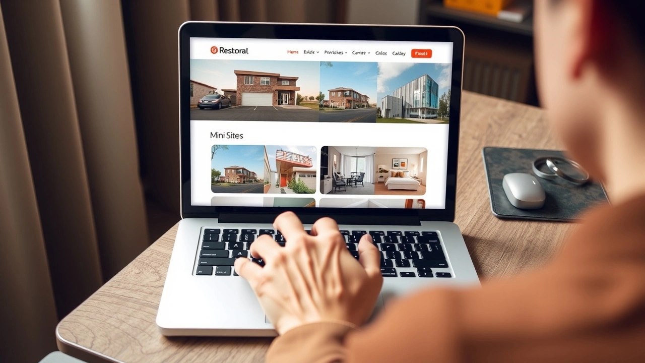 person developpe un mini-site de location en ligne