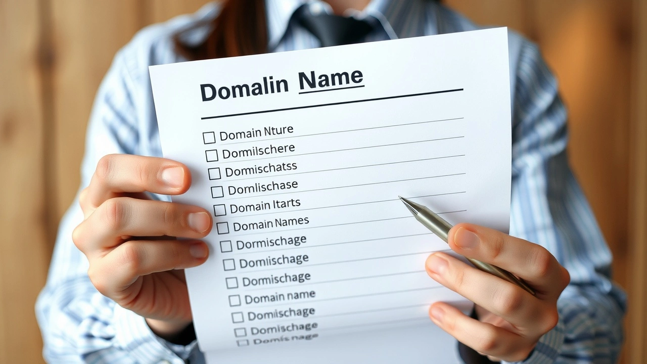 une personne tenant une liste des erreurs de noms de domaine