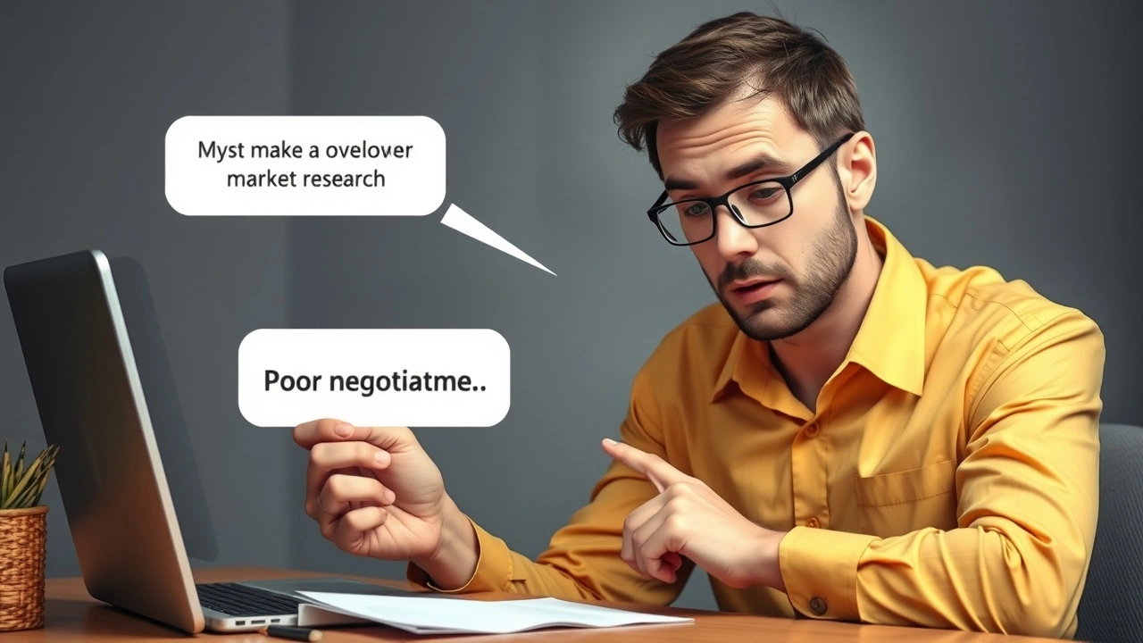 person faisant des erreurs lors de la revente d'un nom de domaine