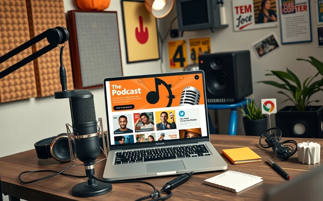 Exploiter un nom de domaine pour créer un site de podcast audio et engager une communauté dynamique