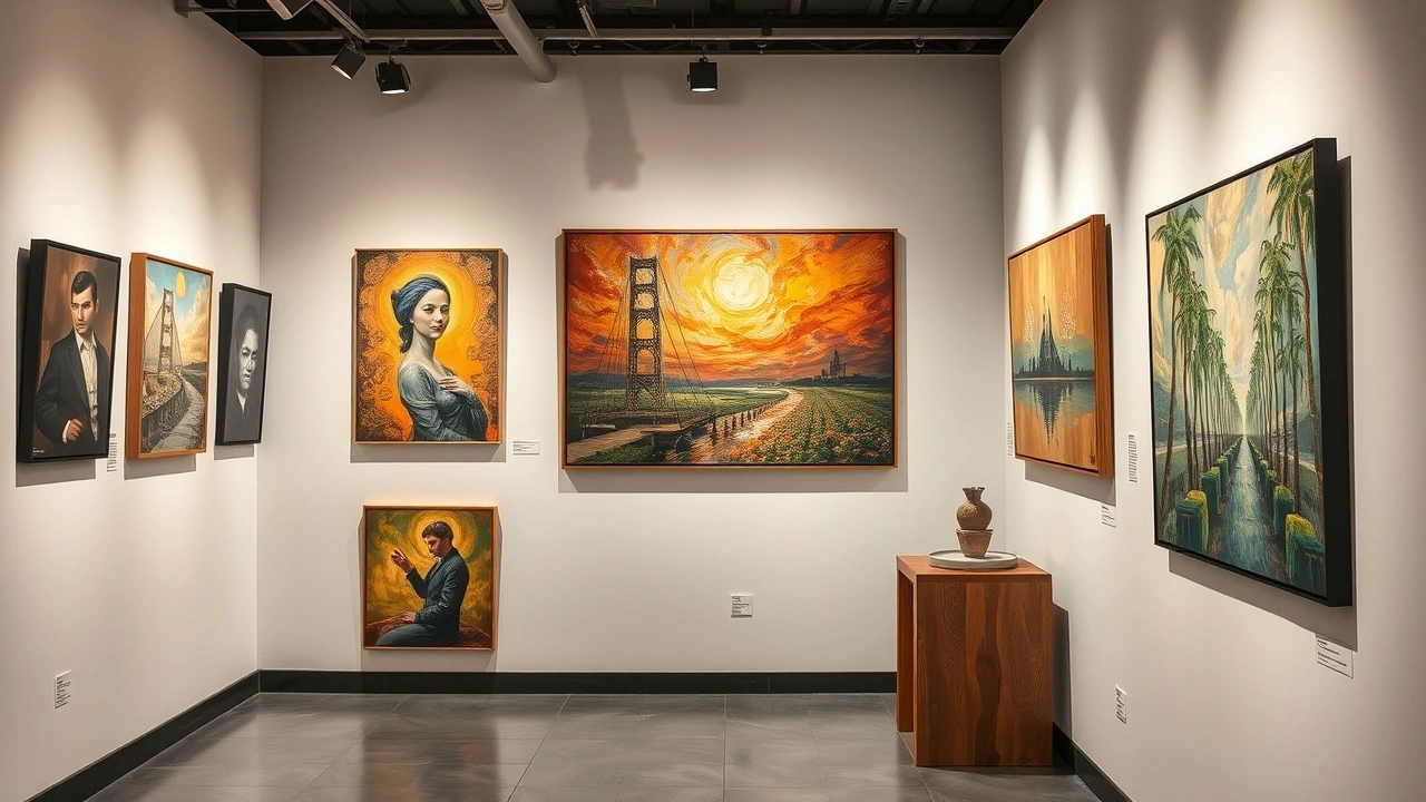 galerie en ligne avec oeuvres d'artistes émergents