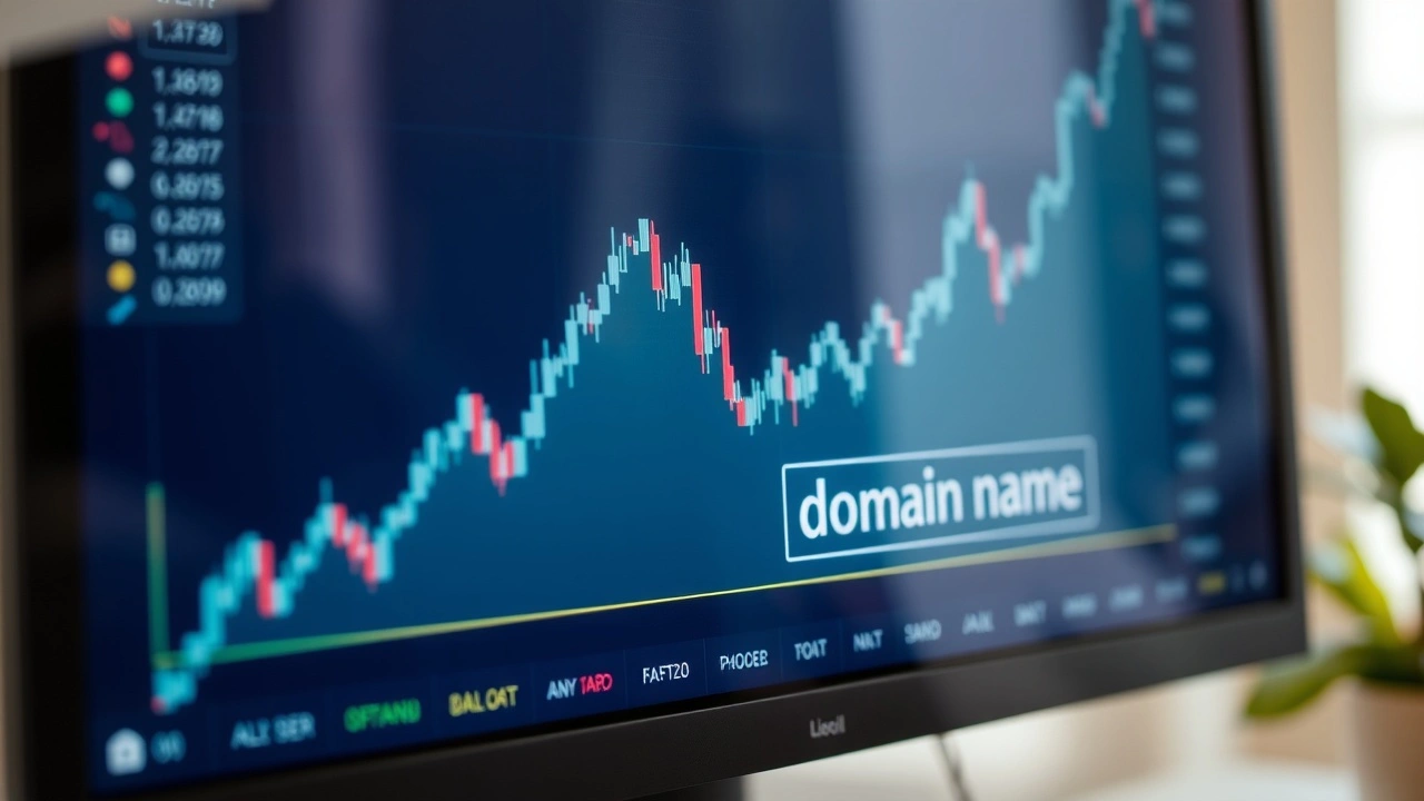 graphique financier sur un ecran d ordinateur