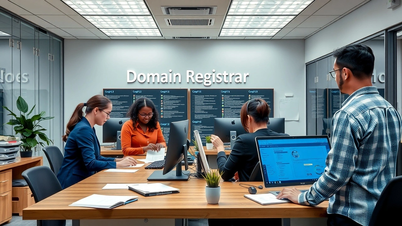 bureau d'un registrar de nom de domaine fiable