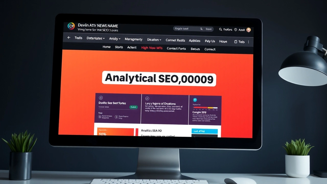ecran dordinateur affichant des outils SEO